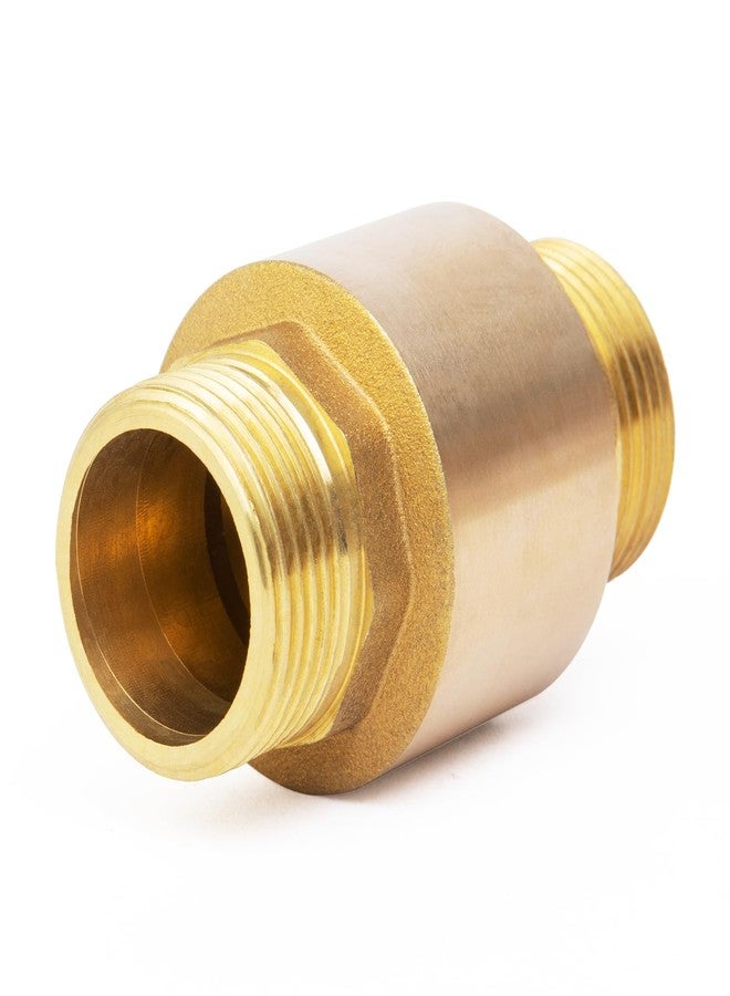 ChillWaves Brass In-Line Spring Check Valve DN15 1/2" Male Thread, One-Way Non-return Vertical Check Valve，Prevent Water Back-flow(1-PACK) - Image 2